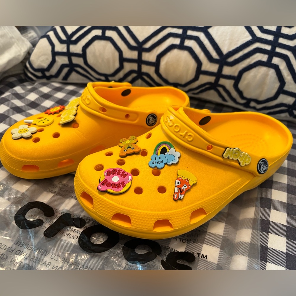 DREW Bright Yellow Crocs - Justin Bieber